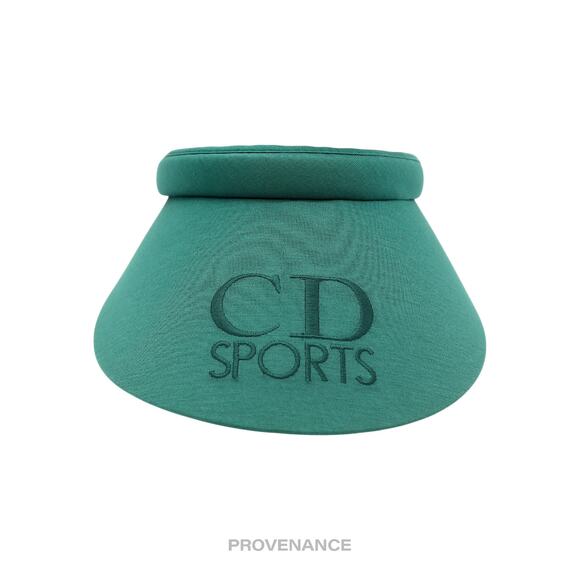🔴 Christian Dior CD Sports Logo Visor - Green - Picture 1 of 9